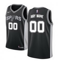 Men Women Youth Toddler All Size San Antonio Spurs Nike Black Swingman Custom Icon Edition Jersey