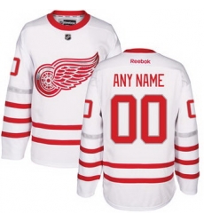 Men Women youth Detroit Red Wings Reebok White 2017 Centennial Classic Premier Custom Jersey 