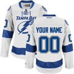 Reebok Tampa Bay Lightning Men Women youth Premier Road Custom Jersey   White 