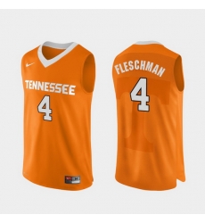 Men Tennessee Volunteers Jacob Fleschman Orange Authentic Performace College Basketball Jersey