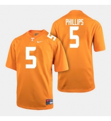 Men Tennessee Volunteers Kyle Phillips College Football Orange Jersey