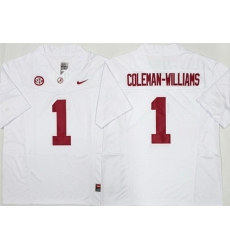 Men Alabama Crimson Tide  1 Ryan Alexander Coleman Williams Jr White 2026 F U S E 2026 Stitched Football Jersey