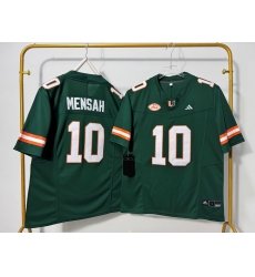 Men Alabama Crimson Tide 10 Darian Mensah Green F U S E Stitched Jersey