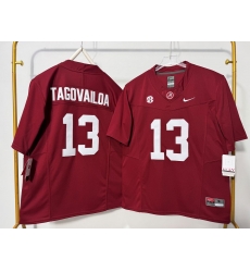 Men Alabama Crimson Tide 13 Tua Tagovailoa Maroon F U S E Stitched Jersey Men Alabama Crimson Tide 13 Tua Tagovailoa Maroon F U S E Stitched Jersey