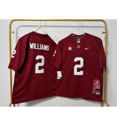 Men Alabama Crimson Tide 2 Ryan Williams Maroon F U S E Stitched Jersey