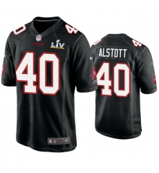 Men Mike Alstott Buccaneers Black Super Bowl Lv Game Fashion Jersey