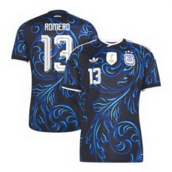 Youth 13Cristian Romero Argentina National Team adidas 2026 Away Replica Jersey Black 2