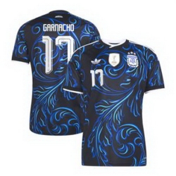 Youth 17Alejandro Garnacho Argentina National Team adidas 2026 Away Replica Jersey Black 2