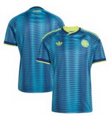 Youth Colombia Blank 2026 Away Replica Turquoise Jersey 1 Youth Colombia Blank 2026 Away Replica Turquoise Jersey 1