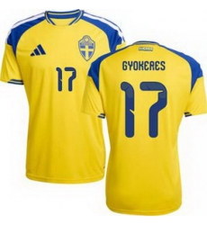 Youth 17 Sweden Viktor Gyokeres World Cup Replica Jersey 1 Youth 17 Sweden Viktor Gyokeres World Cup Replica Jersey 1