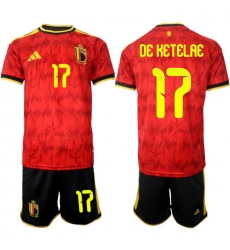 Belgium 2026 FIFA World Cup Soccer Jersey Red #17 DE KETELAE Belgium 2026 FIFA World Cup Soccer Jersey Red #17 DE KETELAE
