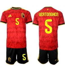 Belgium 2026 FIFA World Cup Soccer Jersey Red #5 VERTONGHEN Belgium 2026 FIFA World Cup Soccer Jersey Red #5 VERTONGHEN