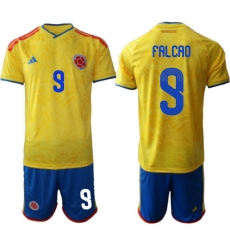Colombia 2026 FIFA World Cup Soccer Jersey Yellow #9 FALCAO
