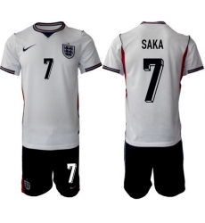 England FIFA World Cup 2026 White Soccer Jersey Bukayo Saka Bukayo Saka #7 England FIFA World Cup 2026 White Soccer Jersey Bukayo Saka Bukayo Saka #7