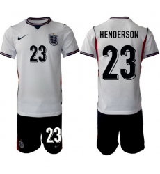 England FIFA World Cup 2026 White Soccer Jersey Dean Henderson #23 England FIFA World Cup 2026 White Soccer Jersey Dean Henderson #23