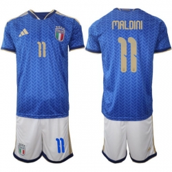 Italy Home Blue Soccer Jersey 0014