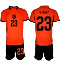 Men Netherlands 2026 Soccer Jerseys Orange #23 Mark Flekken