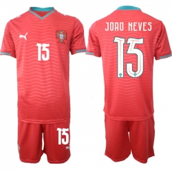 Portugal 2026 FIFA World Cup Soccer Jersey Red #15 JOAO NEVES