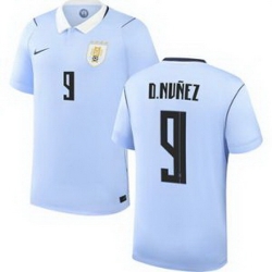 Men 9 Uruguay Darwin Nunez Away Replica Jersey World   1