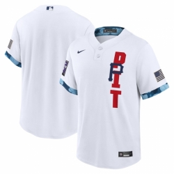 Men's Pittsburgh Pirates Blank Nike White 2021 MLB All-Star Game Replica Jersey