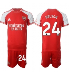 Men Arsenal 2026 Soccer Jerseys Red #24 NELSON Men Arsenal 2026 Soccer Jerseys Red #24 NELSON