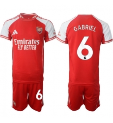 Men Arsenal 2026 Soccer Jerseys Red #6 GABRIEL Men Arsenal 2026 Soccer Jerseys Red #6 GABRIEL