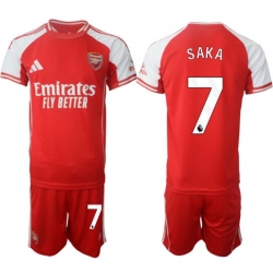 Men Arsenal 2026 Soccer Jerseys Red #7 SAKA