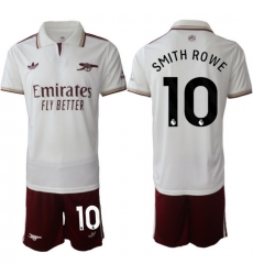 Men Arsenal 2026 Soccer Jerseys White #10 SMITH ROWE Men Arsenal 2026 Soccer Jerseys White #10 SMITH ROWE