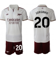 Men Arsenal 2026 Soccer Jerseys White #20 JORGINHO Men Arsenal 2026 Soccer Jerseys White #20 JORGINHO