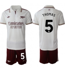Men Arsenal 2026 Soccer Jerseys White #5 THOMAS Men Arsenal 2026 Soccer Jerseys White #5 THOMAS