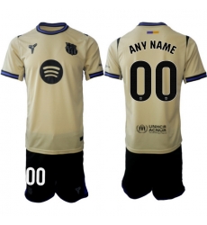 Men FC Barcelona 2026 Soccer Jerseys Beige CUSTOM