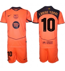 Men FC Barcelona 2026 Soccer Jerseys Orange #10 LAMINE YAMAL (2) Men FC Barcelona 2026 Soccer Jerseys Orange #10 LAMINE YAMAL (2)