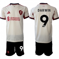 Men Liverpool 2026 Soccer Jerseys Beige #9 DARWIN