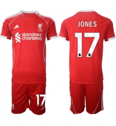 Men Liverpool 2026 Soccer Jerseys Red #17 JONES