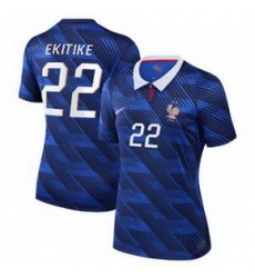 Women 22Hugo Ekitike France Jersey 3 Women 22Hugo Ekitike France Jersey 3