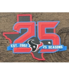 Texans 25 Anniversary Jersey Patch 01 Texans 25 Anniversary Jersey Patch 01