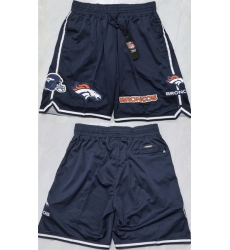 Men Denver Broncos Navy Shorts  Men Denver Broncos Navy Shorts