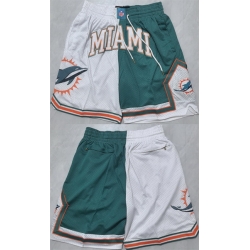 Men Maimi Dolphins Aqua White Shorts Men Maimi Dolphins Aqua White Shorts