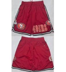 Men San Francisco 49ers Red Shorts Men San Francisco 49ers Red Shorts