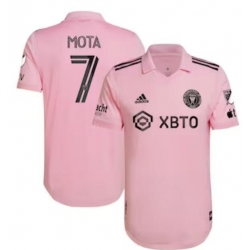 Men's Inter Miami CF Jean Mota adidas Pink 2022 The Heart Beat Kit Authentic Player Jersey