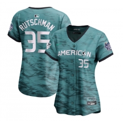 Women Baltimore Orioles 35 Adley Rutschman Teal 2023 All Star Stitched Baseball Jersey