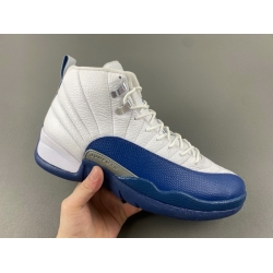 Air Jordan 12 Retro Men Shoes FrenchBlue 130690 113