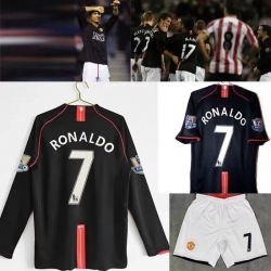 Manchester united Black Long Sleeve Chris Ronaldo #7 jersey