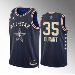 Men 2024 All Star 35 Kevin Durant Navy Stitched Basketball Jersey