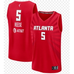 Men Atlanta Dream Angel Reese #5 Red Fast Break Replica Jersey Explorer Edition