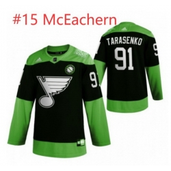Men St.Louis Blues McEachern #15 Green 2020 Adidas Jersey