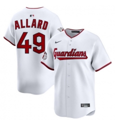 Men Cleveland Guardians Nike White Home Limited Jersey Allard Kolby 49