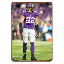 Minnesota Vikings Aluminum Sign 12x8 Inch Harrison Smith 003