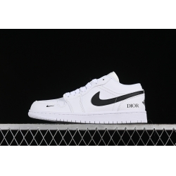 AIR JORDAN 1 LOW BLACK WHITE LJ6688 010