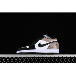 AIR JORDAN 1 LOW WHITE BLACK BROWN